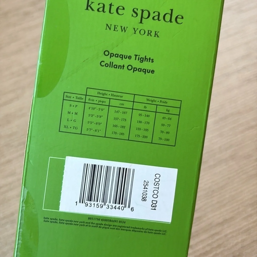 Kate Spade Opaque Tights Box of 4 Pairs